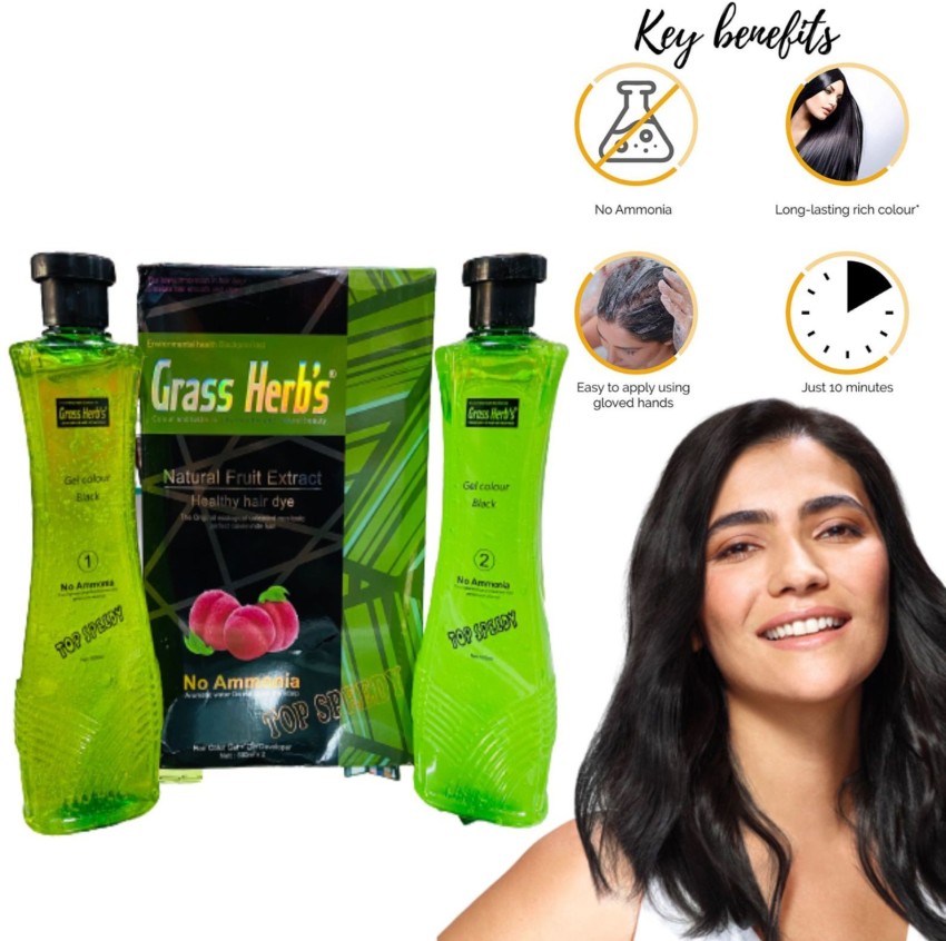 Buy Green Herbs Natural Fruit Extract Healthy Hair Dye Hair Color Black  1000 ml Online at Low Prices in India  Amazonin