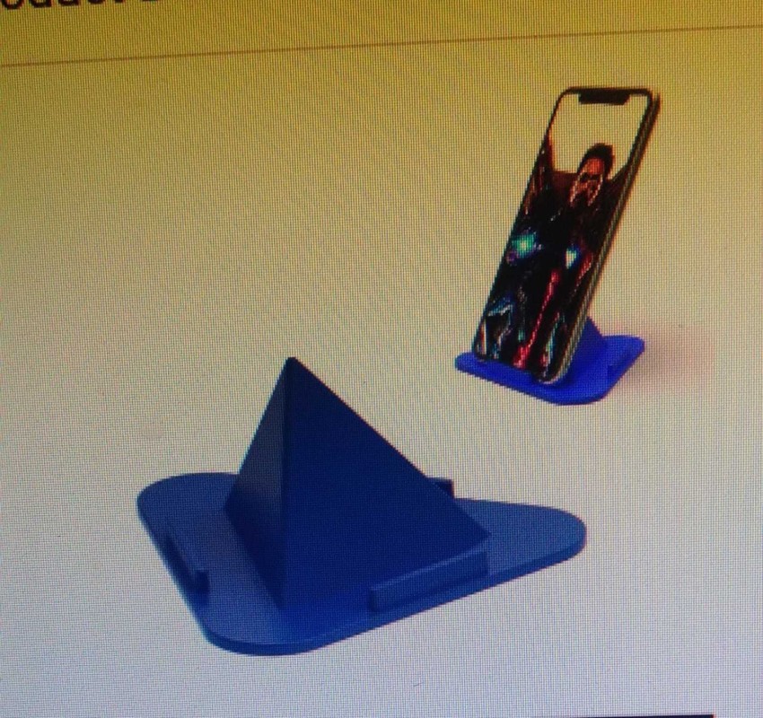 Plastic Portable Three Sided Triangle Phone Stand, For Office, Size: 10 x  10 x 4 cm at Rs 5/piece in Junagadh