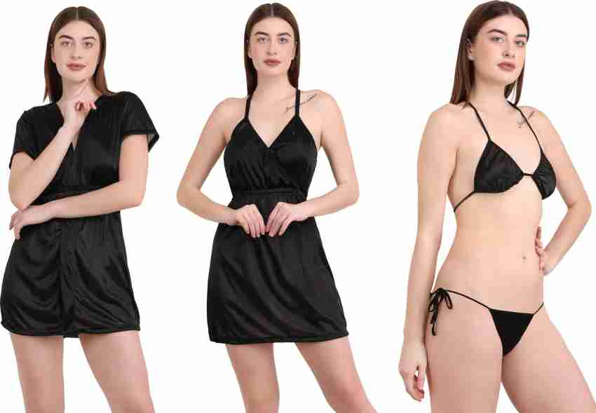 Buy Nivcy Medium Women Bra Panty Set Dark Green Online at Best