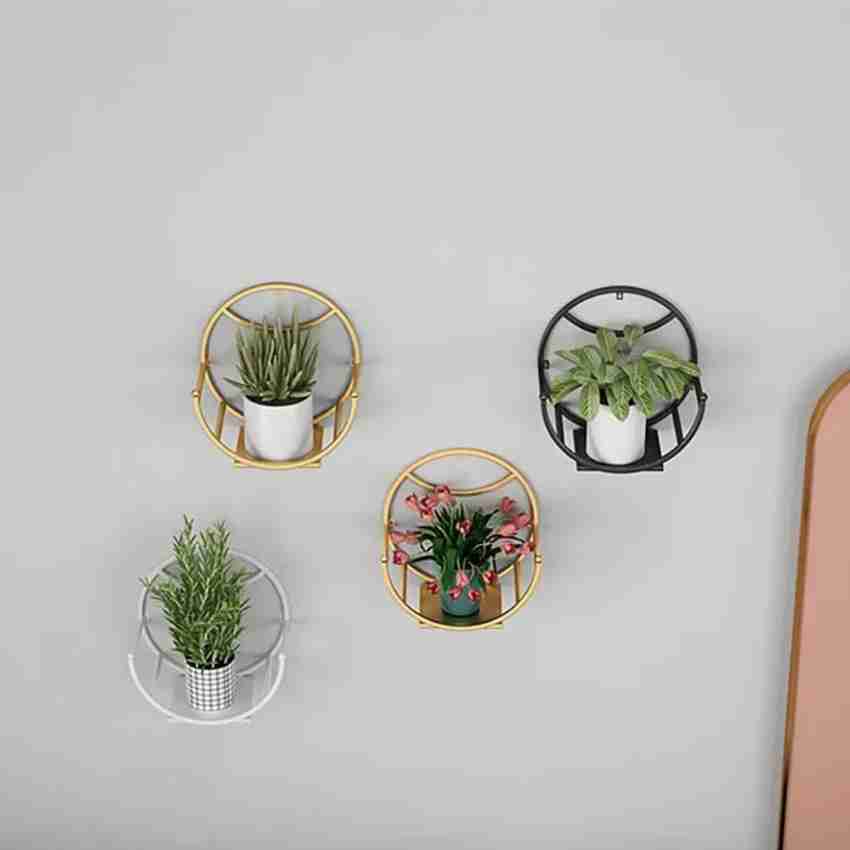 Wall-Mounted Planter Holder Rings Flower Plant Pot Stand 4 3 Pack