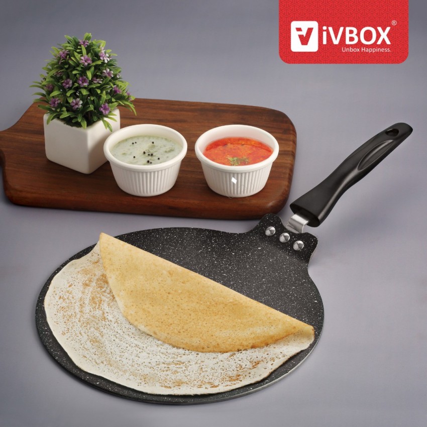 iVBOX Magic-28cm induction 3mm Thick Non Stick Tawa For Dosa and