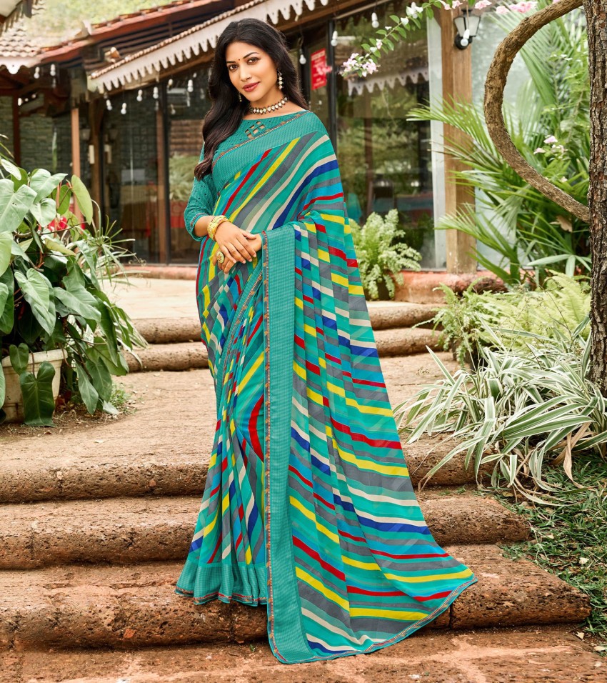 Printed Daily Wear Georgette Saree Price in India - Buy Printed Daily Wear  Georgette Saree online at Shopsy.in