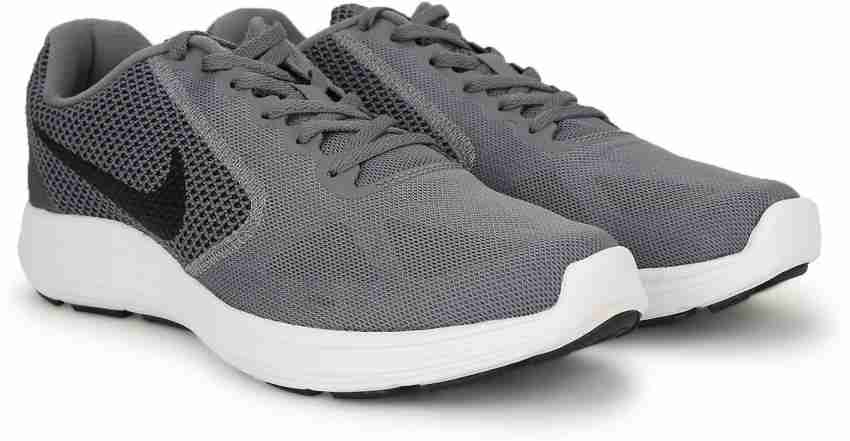 NIKE Revolution 3 Running Shoes For Men - Buy COOL GREY/BLACK-WHITE Color  NIKE Revolution 3 Running Shoes For Men Online at Best Price - Shop Online  for Footwears in India