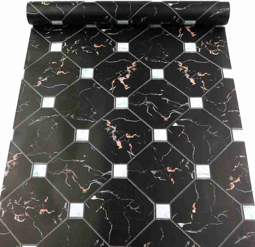 Flipkart SmartBuy 100 cm Black and White Contact Paper for Floor