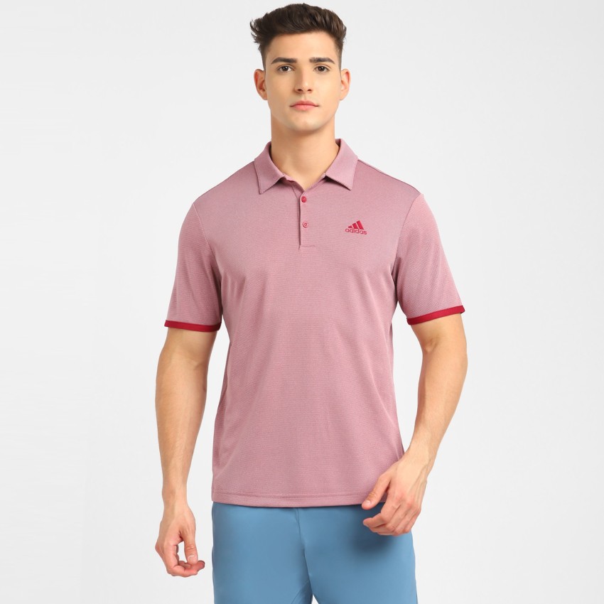 Pink adidas best sale polo shirts