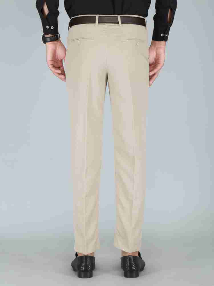 Kurus Regular Fit Men White Trousers - Buy Kurus Regular Fit Men