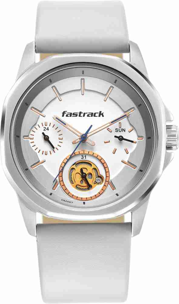 Fastrack white hot sale dial watch