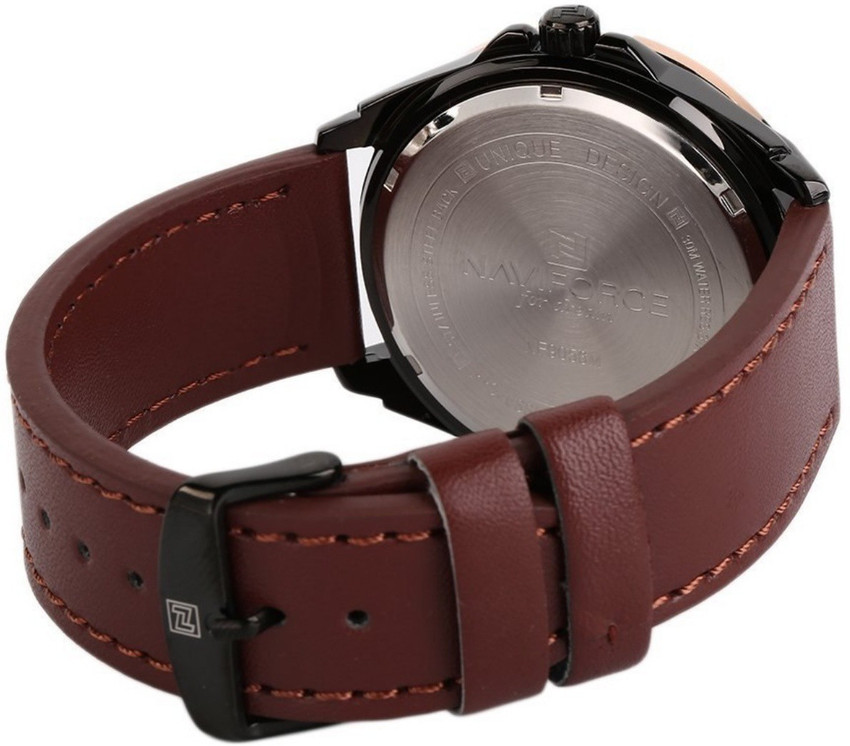 NAVIFORCE 9056 Genuine Leather Casual Watch with Time and Date Function Analog Watch For Men Buy NAVIFORCE 9056 Genuine Leather Casual Watch with Time and Date Function Analog Watch
