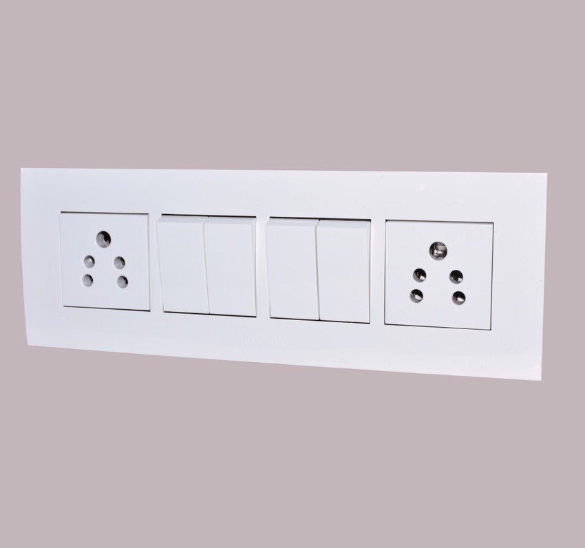 ANCHOR PENTA 8 MODULAR 4 SWITCH 2 FIVE PIN SOCKET WITH SURFACE