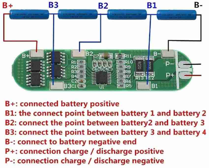 KTC CONS LABS 4S 10A Li-ion 18650 Balace Battery Charger PCB BMS 