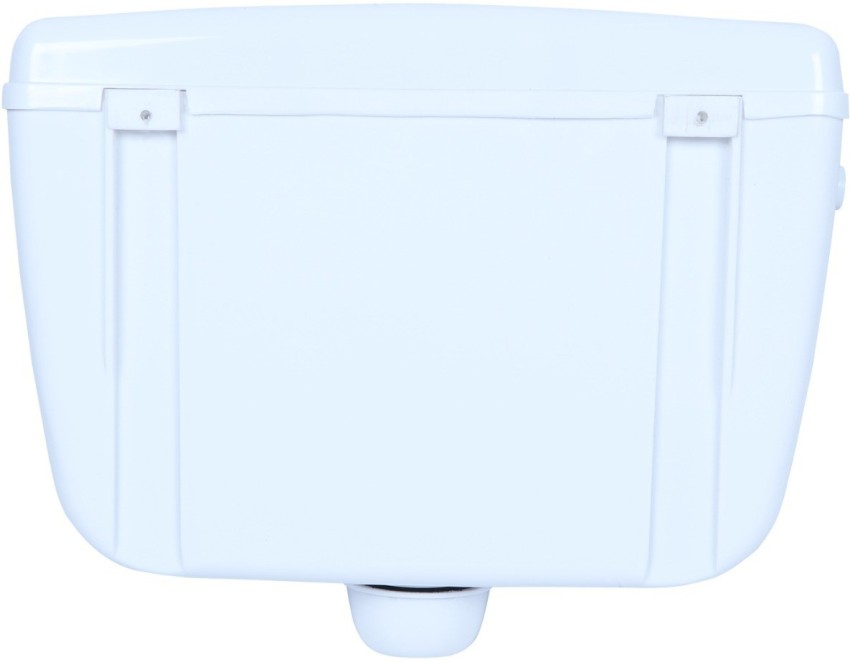 Lakshya Smart Toilet Flush Tank Slimline Standard Single Flush Cistern  (Polypropylene, White) Single Flush Tank Flushing Cistern 10 Liters  Capacity Pack of 1 : : Home Improvement
