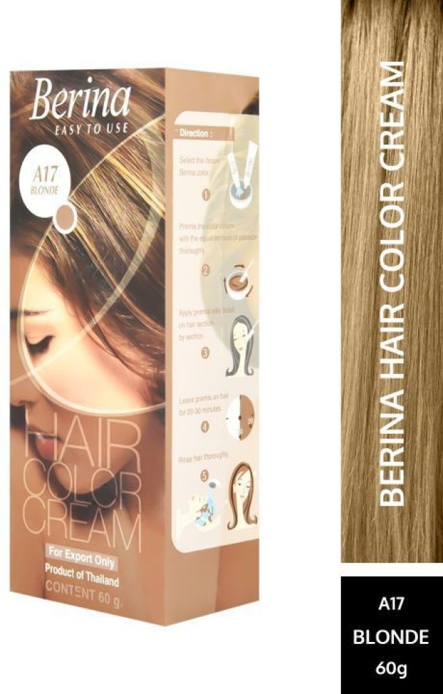 Berina Permanent Hair Dye Color Cream : A1 Black – Thaibeauty-Store