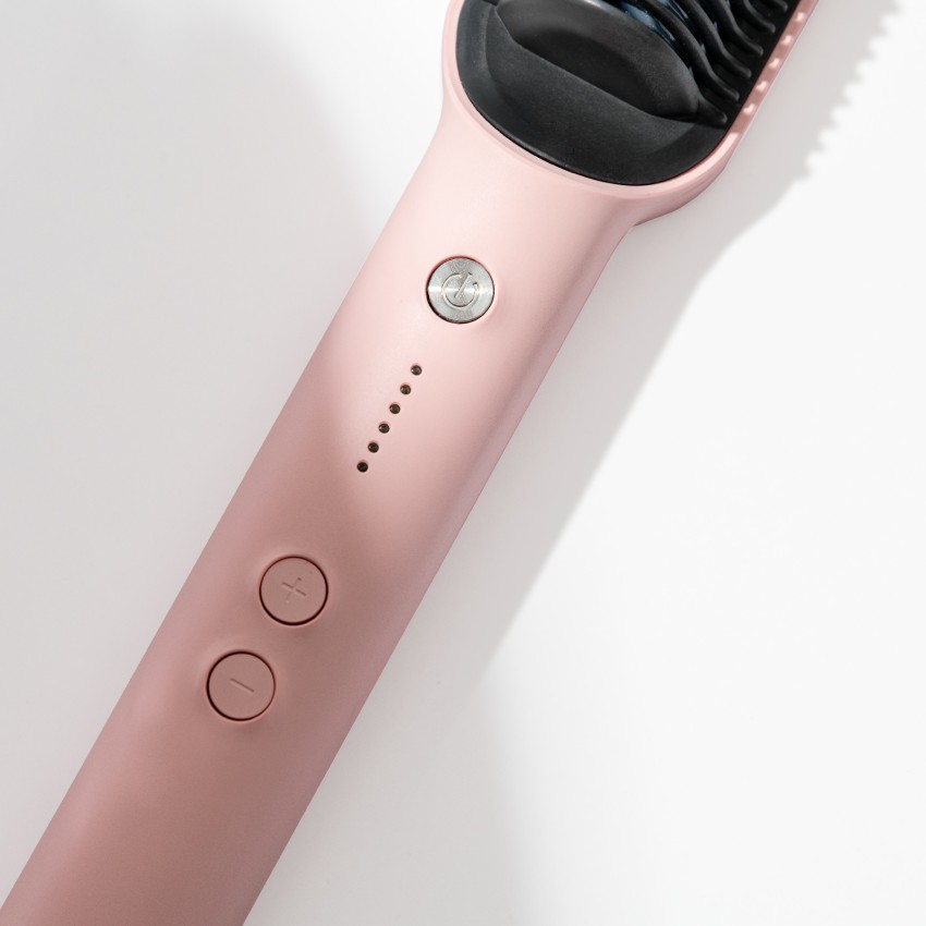 TYMO Cordless Hair Straightener Brush, Mini Portable Heated Brush for  Travel, Ionic Hot Straightening Comb for Women, USB Rechargeable