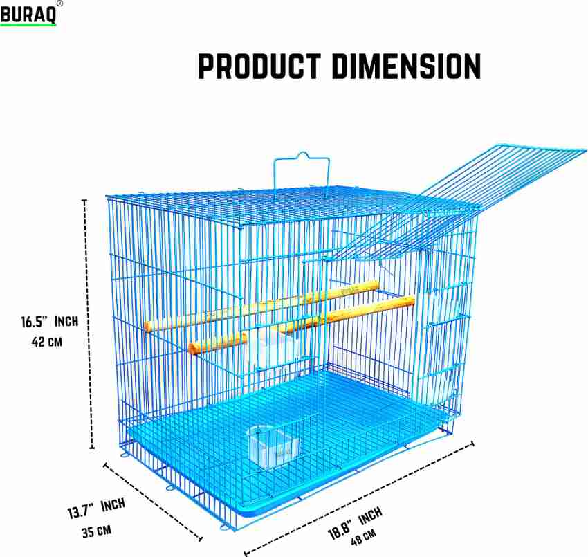 Buraq 1.5 Ft Bird cage Best for Love Bird Cages Parrot Parakeet