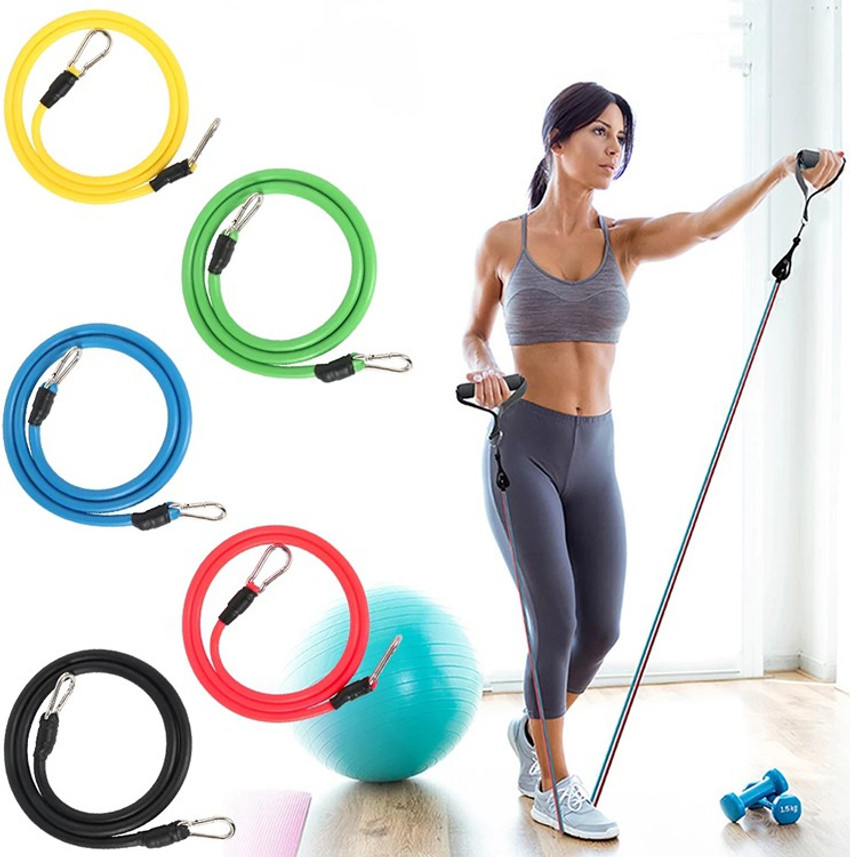 Khargadham Yoga Fitness Latex Elastic Rope For Exercise 11PCS Resistance Bands For Gym Set Resistance Tube Buy Khargadham Yoga Fitness Latex Elastic Rope For Exercise 11PCS Resistance Bands For Gym Se...