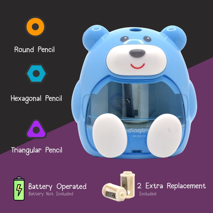 SR Toys Pencil Sharpener for Toddlers, Battery Operated Pencil Sharpener  for Kids, Sharpeners for School Stationary Gift for Kids (Bear AUTO) Price  in India - Buy SR Toys Pencil Sharpener for Toddlers