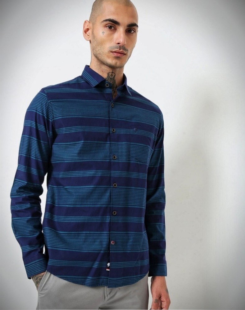 Buy Navy Blue Shirts for Men by NETPLAY Online