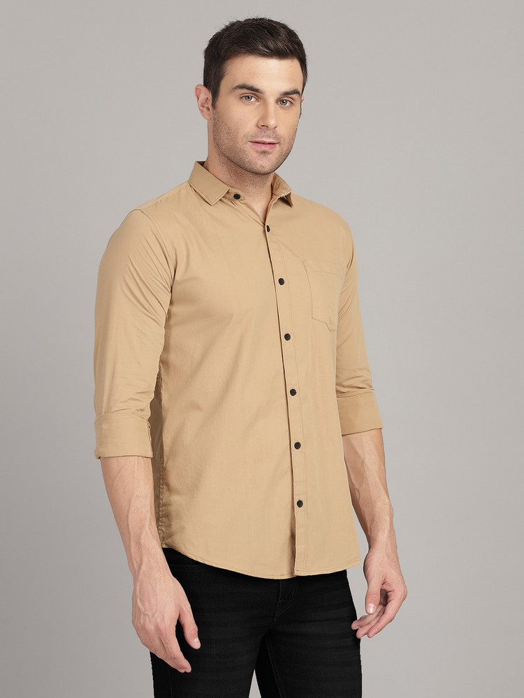 TOMWOOD Men Solid Casual Beige Shirt Buy TOMWOOD Men Solid Casual Beige Shirt Online at Best Prices in India Flipkart