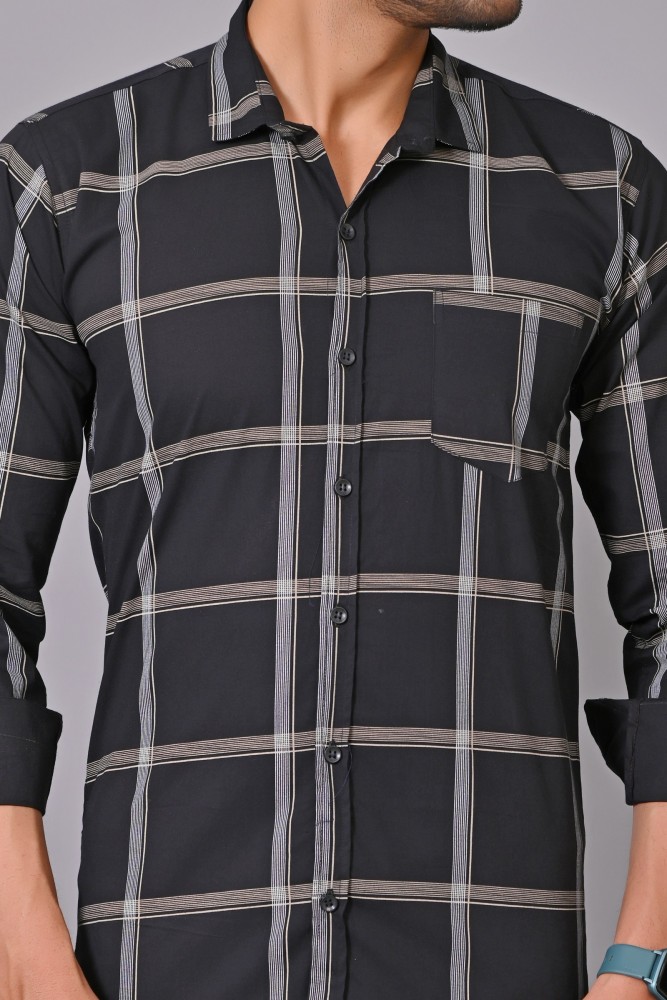 Only 15127492-Black 34 Checks/Embellished Casual Shirt