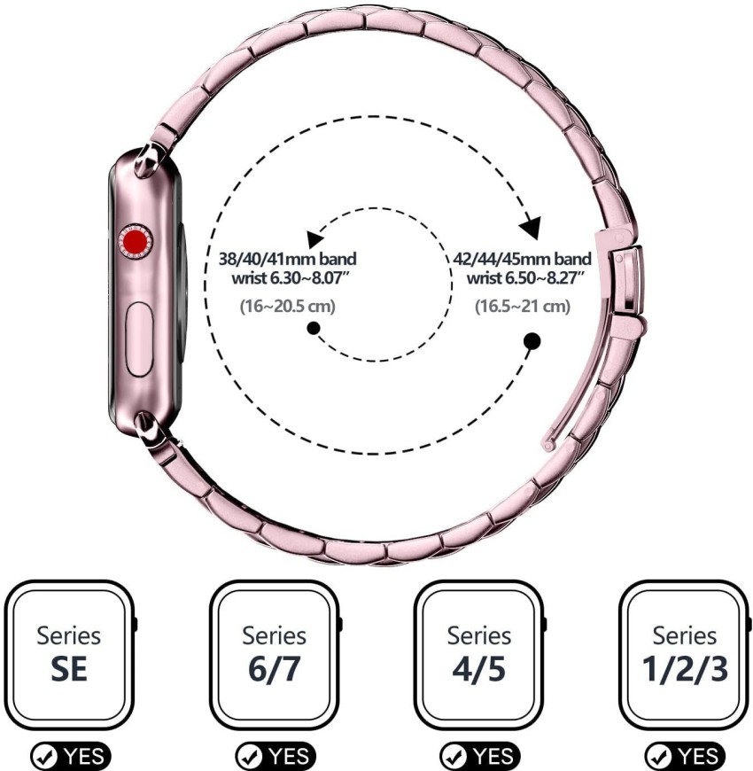 Metal Case for Apple Watch Bracelet Series 7 6 5 4 Men Wrist Silicone Belt  iWatch38/40/41mm 42/44/45mm Premium Steel Strap |Watchbands