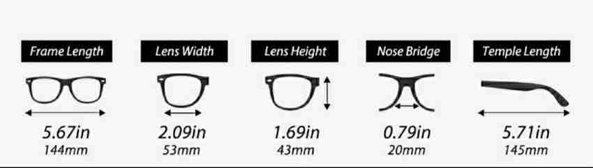 Buy UD Crown Wayfarer Sunglasses Black Clear For Boys Girls