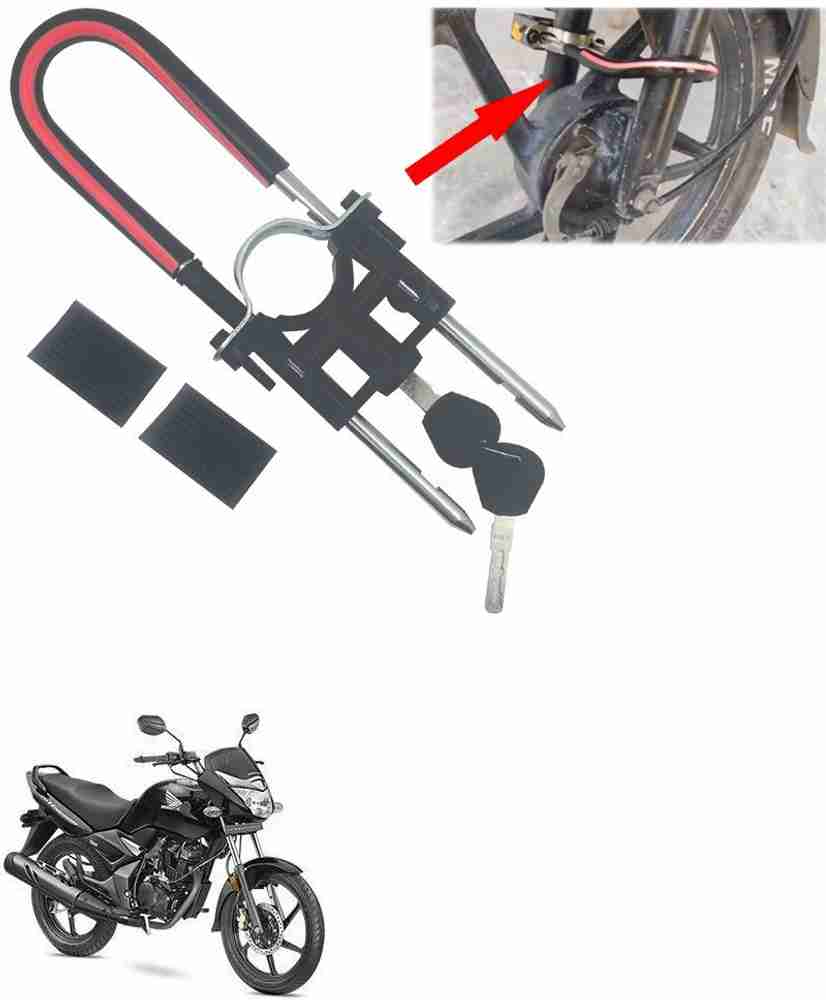 Qiisx Computerised Wave Key Bike Front Shocker Lock Wheel Lock