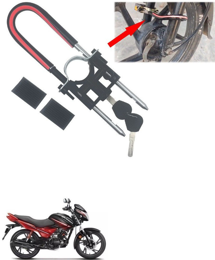 AutoGnix Computerised Wave Key Bike Front Shocker Lock Wheel Lock Bike Front Shocker Lock Wheel Lock For Glamour Wheel Lock Price in India Buy AutoGnix Computerised Wave Key Bike Front Shocker