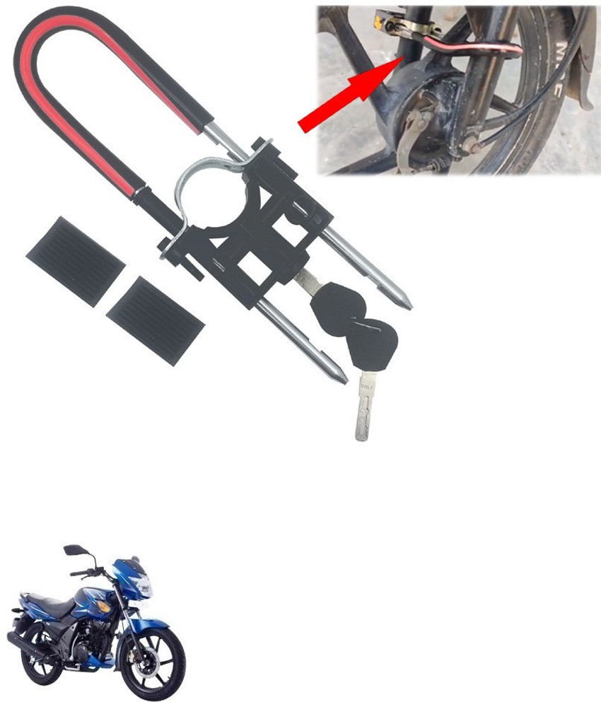Qiisx Computerised Wave Key Bike Front Shocker Lock Wheel Lock