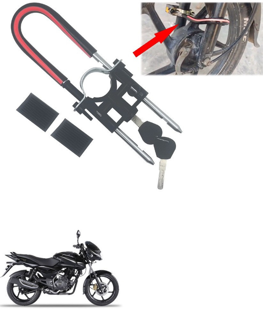 AutoGnix Computerised Wave Key Bike Front Shocker Lock Wheel Lock Bike Front Shocker Lock Wheel Lock For Pulsar Wheel Lock Price in India Buy AutoGnix Computerised Wave Key Bike Front Shocker