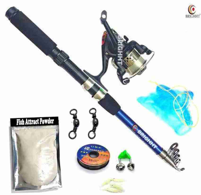 Brighht Fishing Rod Reel Combo Full Kit 210 UJ40 Multicolor