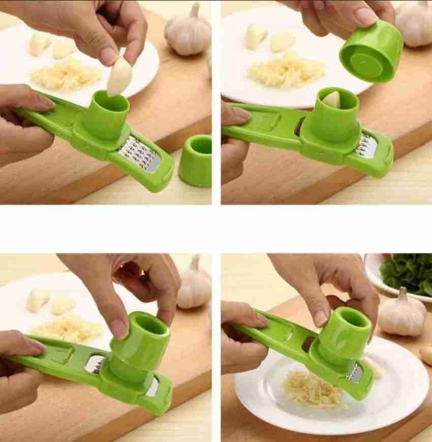 1PC Garlic Press Mincer Stainless Steel Multifunction Crusher Kitchen  Cooking Ginger Squeezer Masher Handheld Ginger Mincer