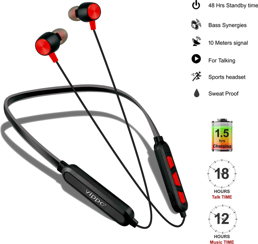 VIPPO VBT 3949 16 Hours Music Wireless SPORT Magnetic Earphones