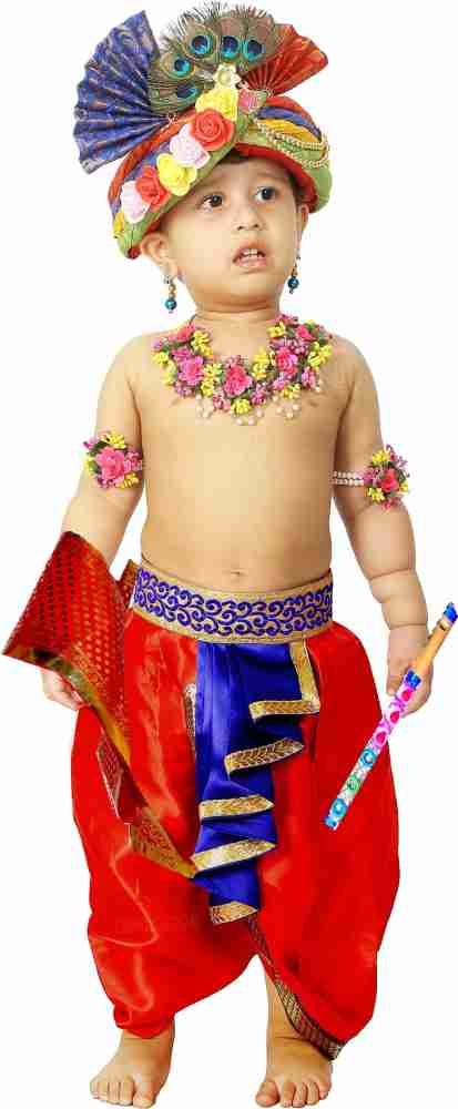 Lord krishna dress for baby sales online shopping