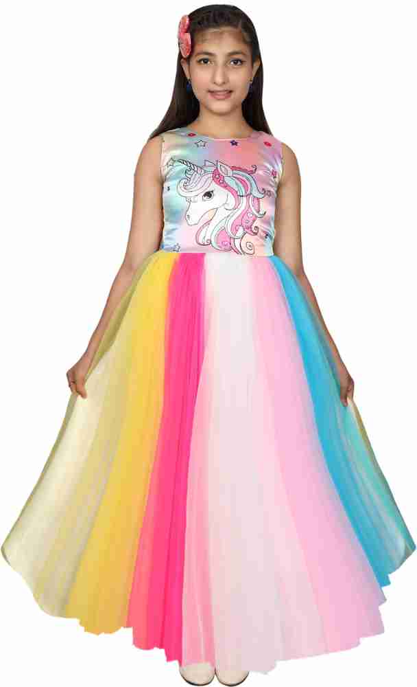 shazia Baby Girls Maxi Full Length Party Dress