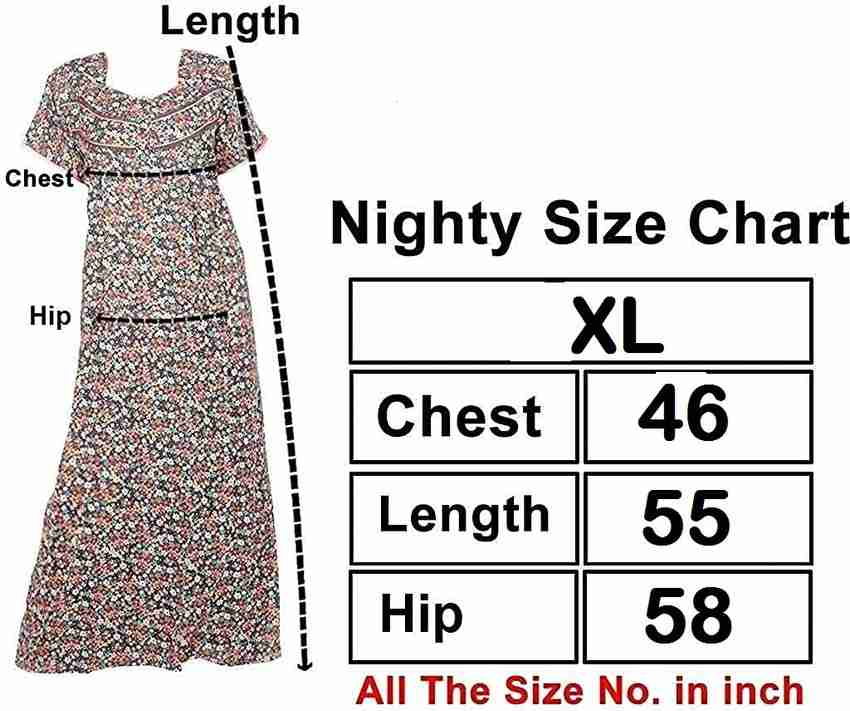 Nighty size sales