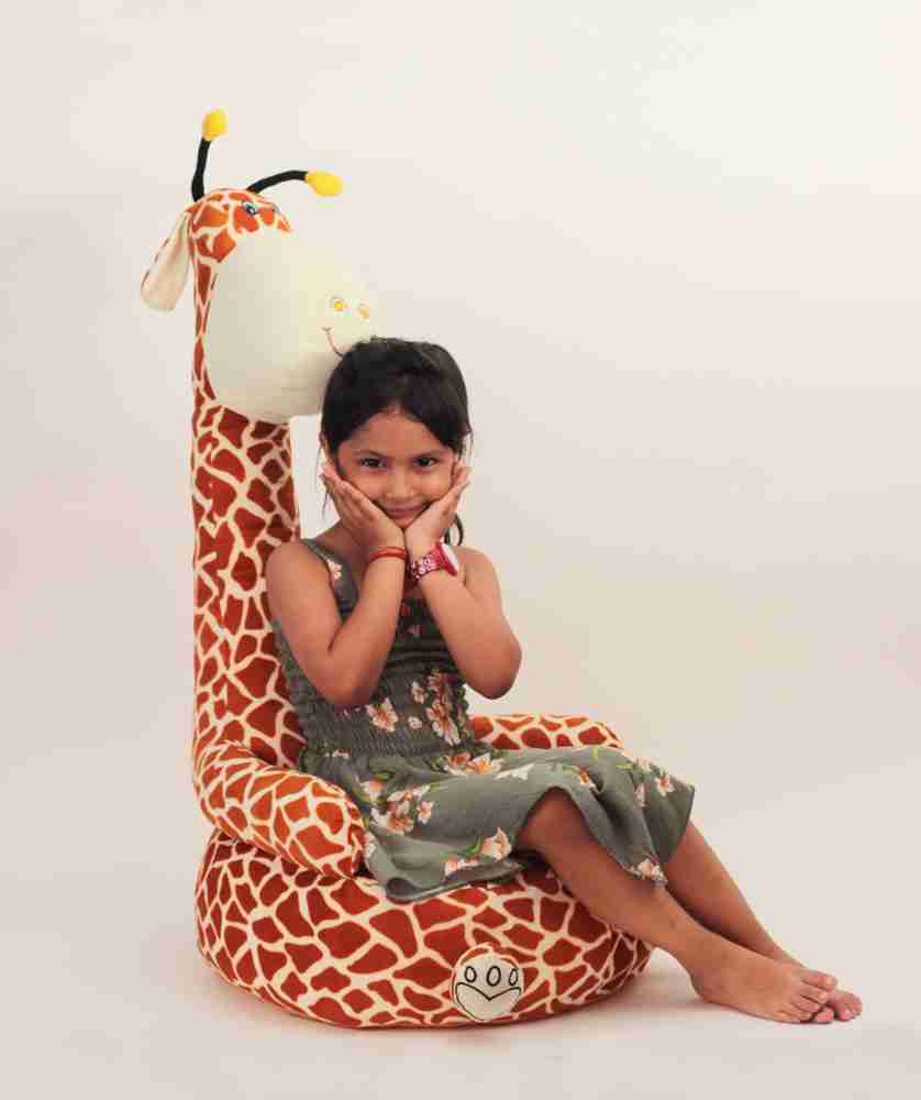 Anvi Big Size Giraffe Soft Sitting Sofa Chair for Kids 15 cm