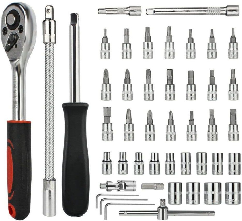 Car and bike tools kit, 46 in 1 pics tools kit, multi purpose screw  drivers tools