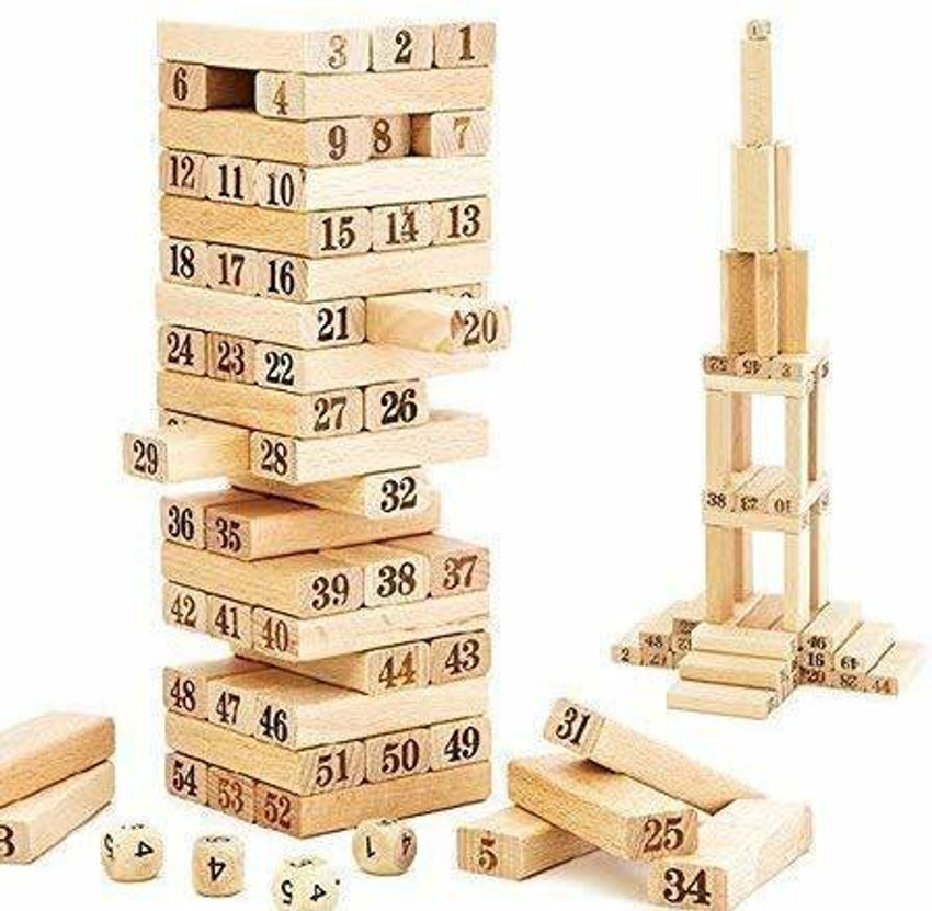 Jenga wooden blocks discount