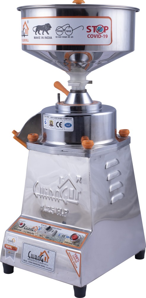 chirag High Quality Stainless Steel Mixture Type Chirag 1.25 HP Flourmill  Price in India - Buy chirag High Quality Stainless Steel Mixture Type  Chirag 1.25 HP Flourmill online at