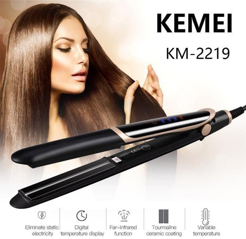 Shopilla Kemei KM 2219 Hair Straightener TEMP CONTROL DESSINE Hair