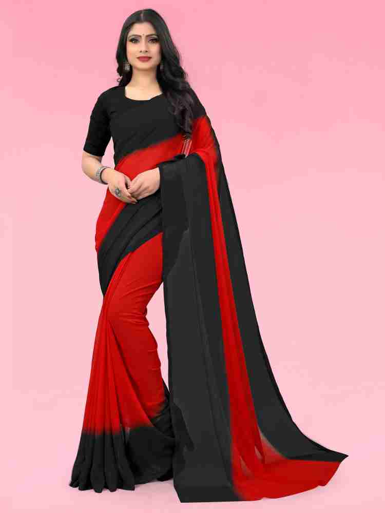 Flipkart black saree best sale