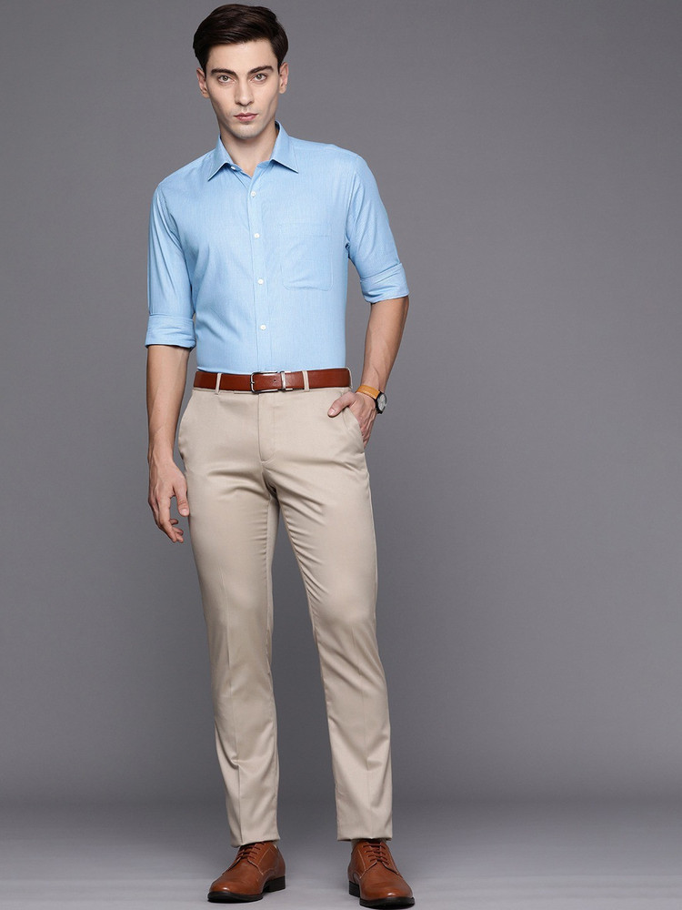 Raymond Men Self Design Formal Blue Shirt - Buy Raymond Men Self Design  Formal Blue Shirt Online at Best Prices in India | Flipkart.com