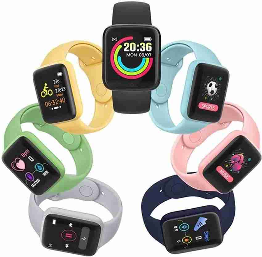 Core Ip A1 Pink 1.44 inches Color Smart Watch Men Women Fitness