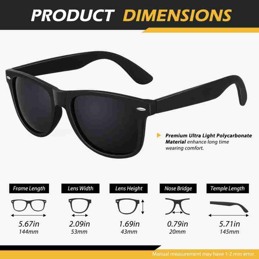 Buy online Eyekart Polycarbonate Sunglasses For Men Women from Eyewear for  Men by Eyekart for ₹399 at 64% off