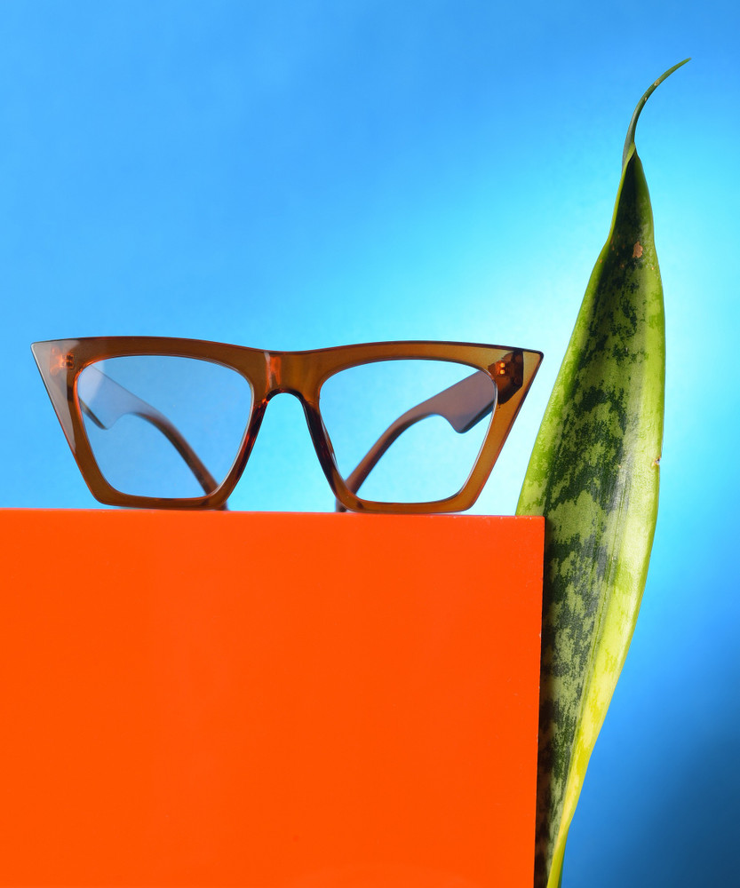 Orange frame sunglasses sale