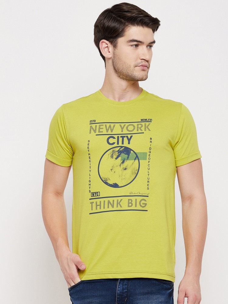 Printed T-shirt - Yellow/NYC - Men