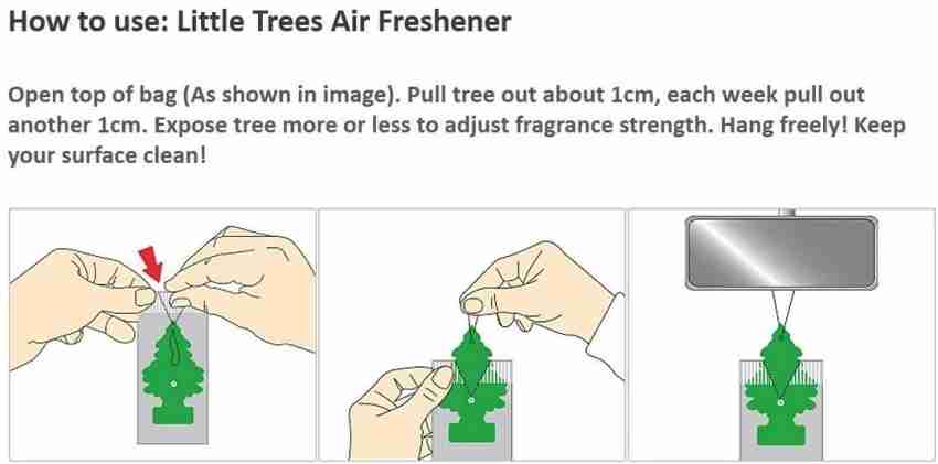 Little Trees Spray Car Air Freshener 6-PACK (Black Ice)
