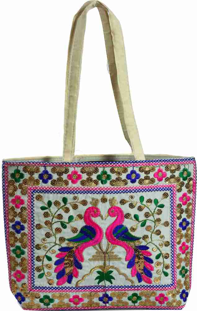 Flipkart YUVIRAJ FASHION HUB Cotton Traditional Ethnic Rajasthani Jaipuri Embroidered Handbag for Girls Women Shoulder Bag Shoulder Bag