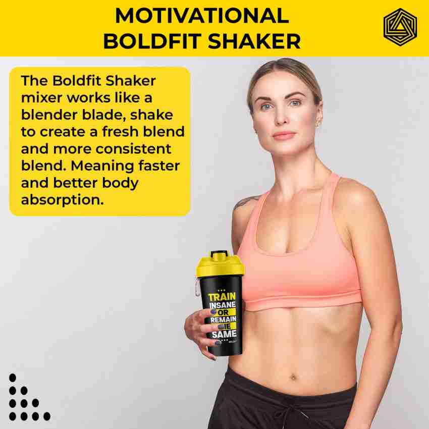  Boldfit Bold Gym Shaker Bottle 700ml, Shaker Bottles For  Protein Shake 100% Leakproof Guarantee Protein Shaker/Sipper Bottle, Ideal  For Protein, Pre Workout And BCAAs & Water BPA Free Material : Health