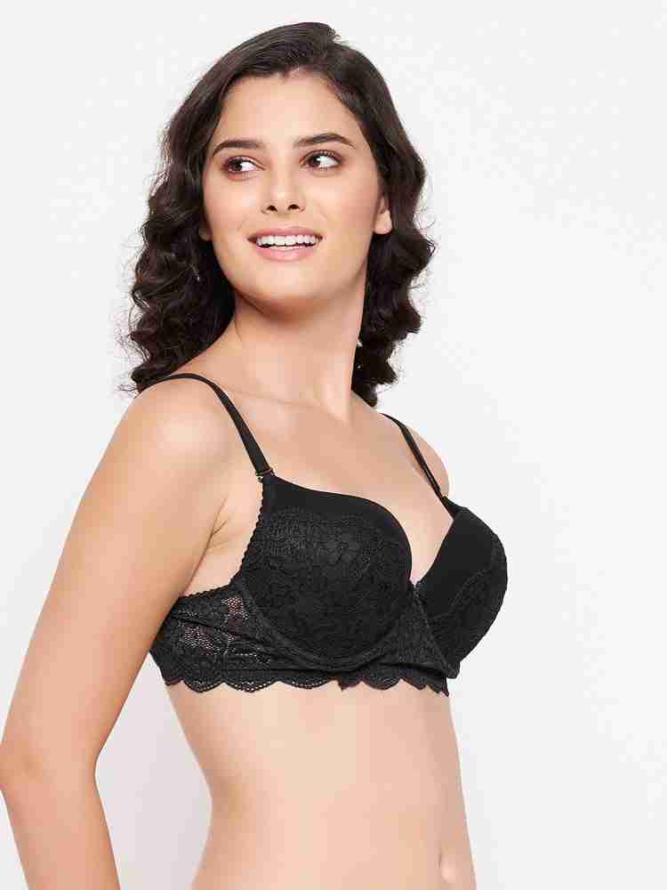 Buy Clovia Level 1 Push-up Non-wired Demi Cup Multiway T-shirt Bra-  Multicolor (Pack of 2) Online